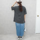 ピグメント刺繡天竺Tシャツ