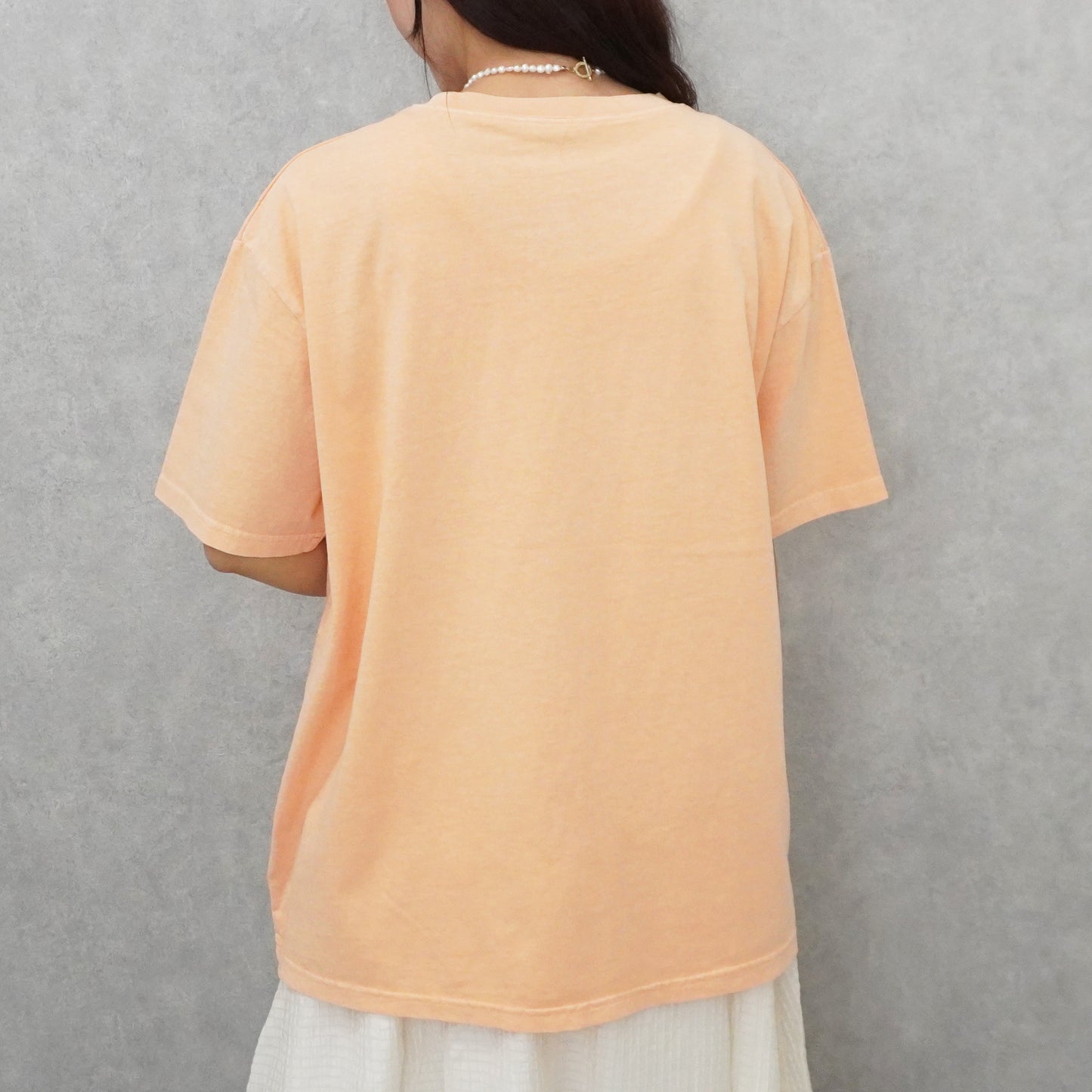 ピグメント刺繡天竺Tシャツ