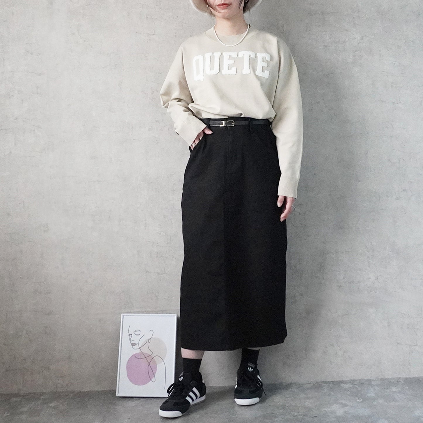 リサイクルデニムロングスカート【一部予約】