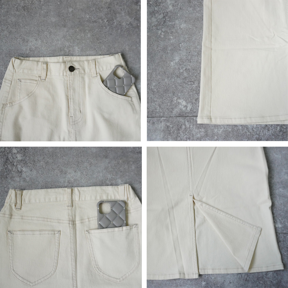 リサイクルデニムロングスカート【一部予約】