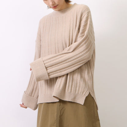 オーバーサイズ リブニット
