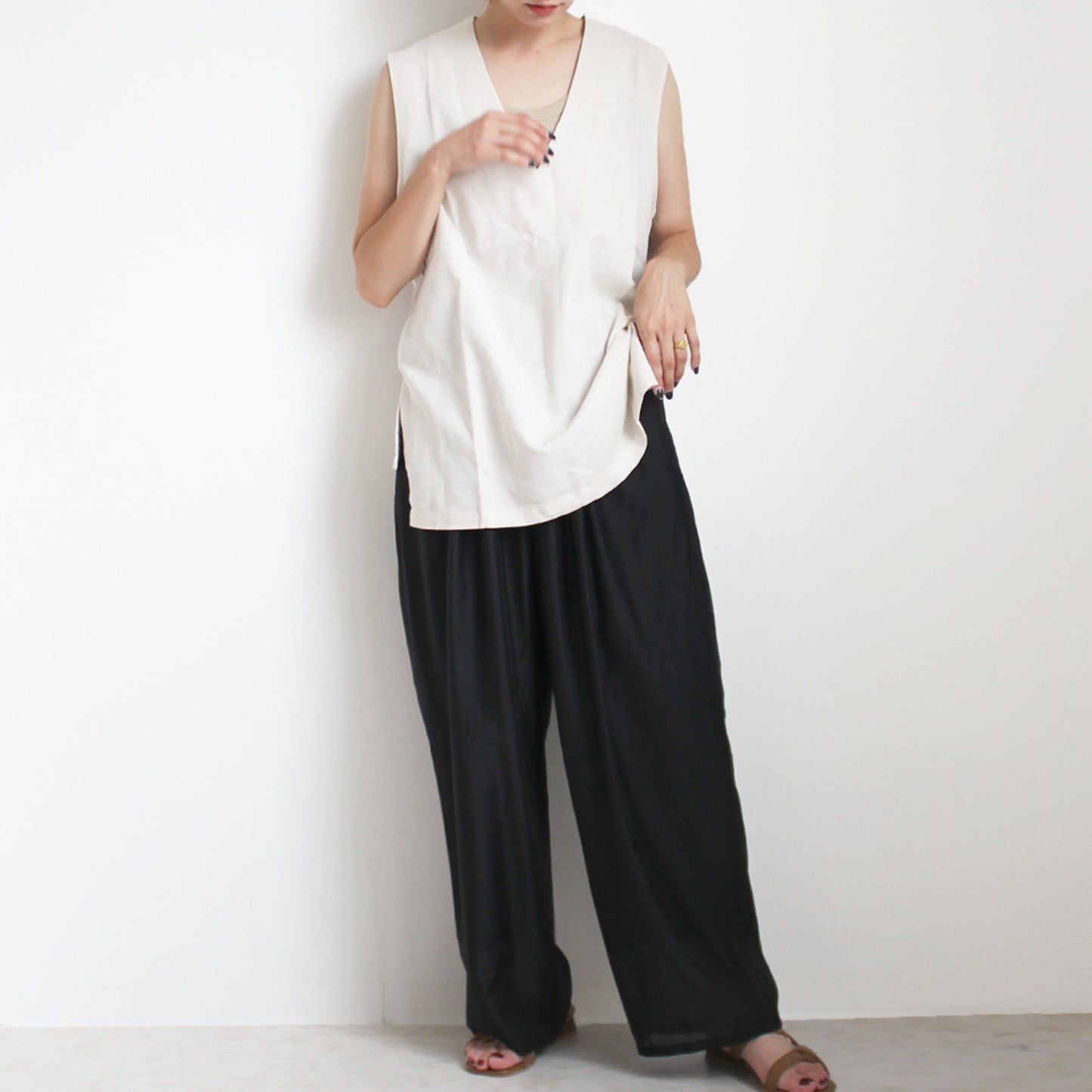 シアーカーブパンツ