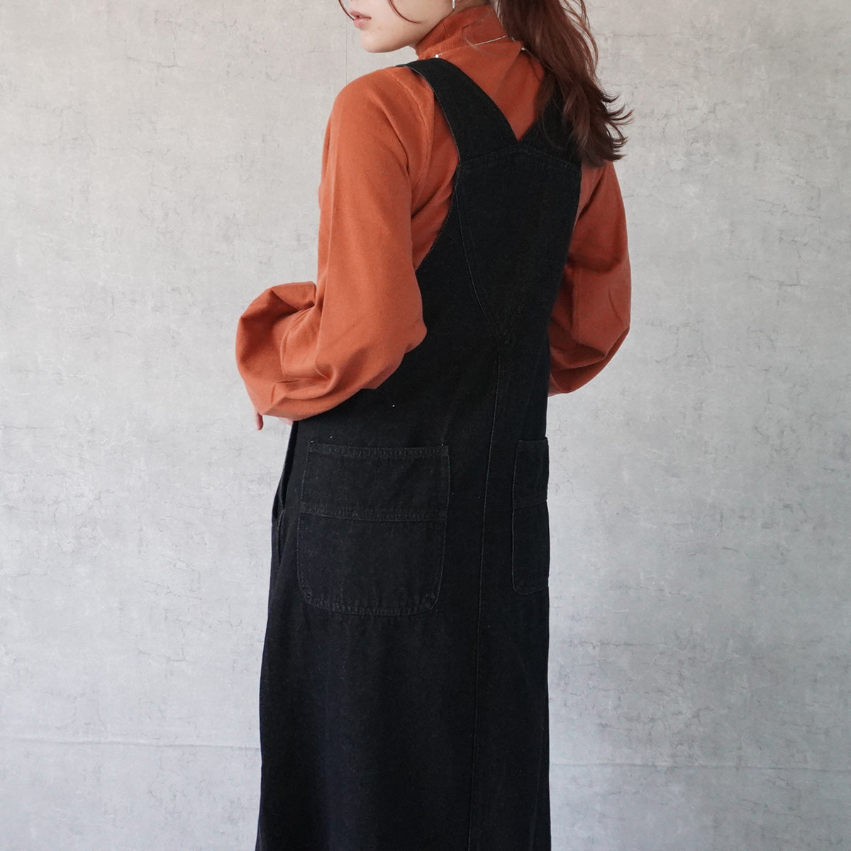 デニムサロペットスカート