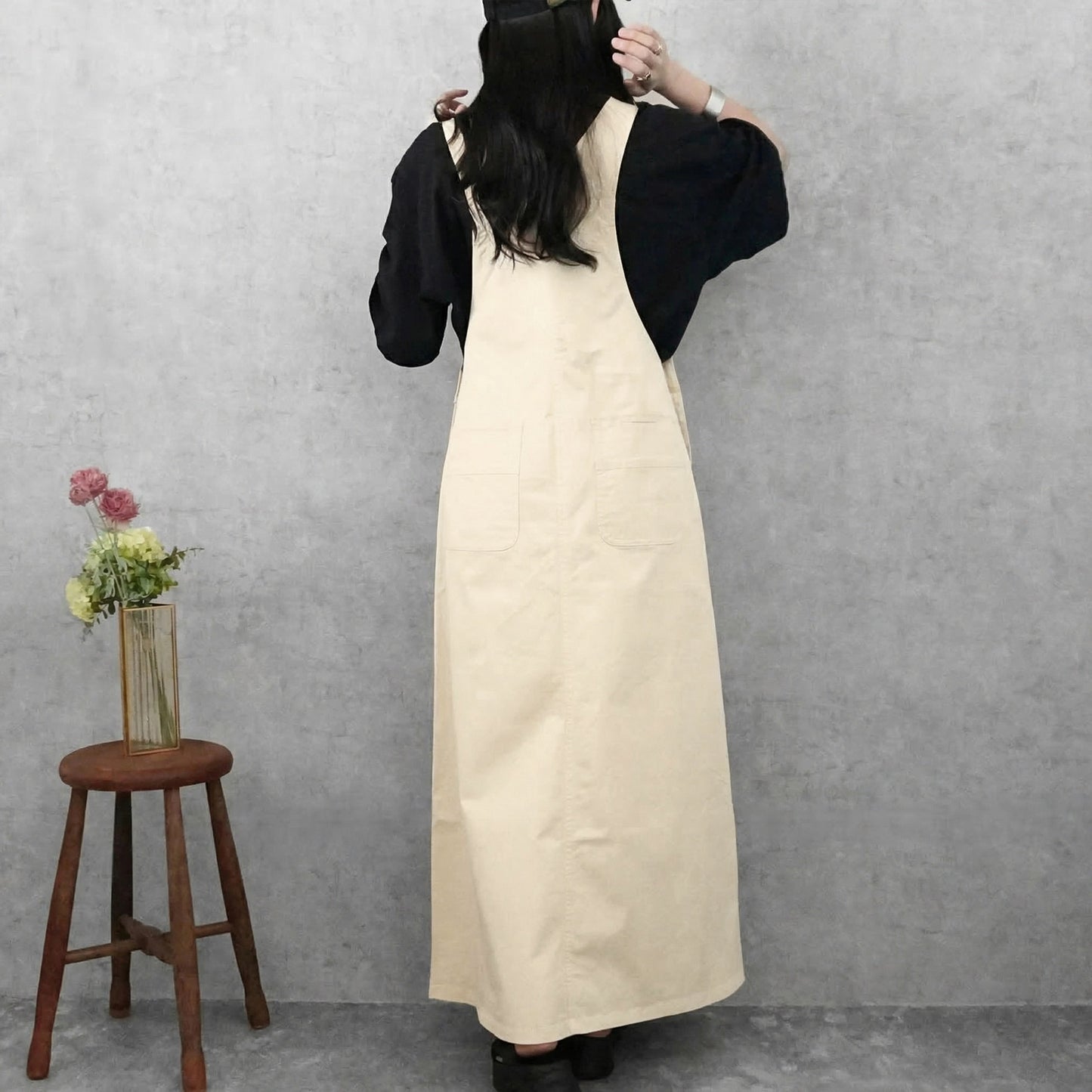 チノサロペットスカート