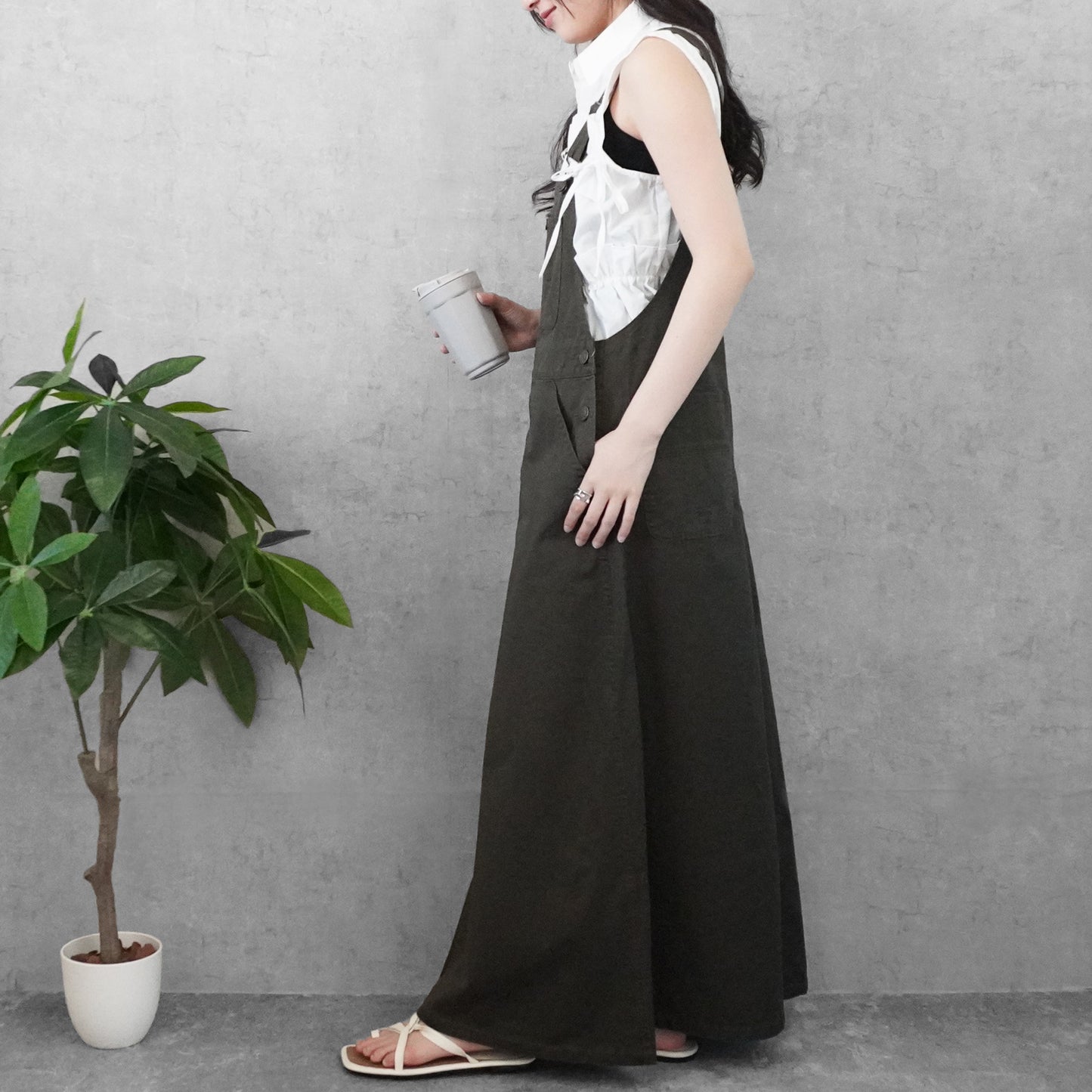 チノサロペットスカート