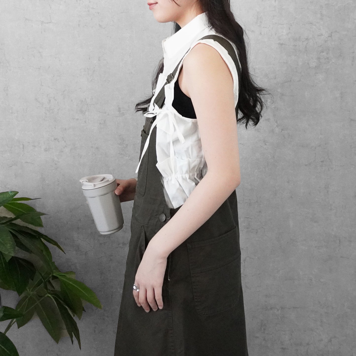 チノサロペットスカート