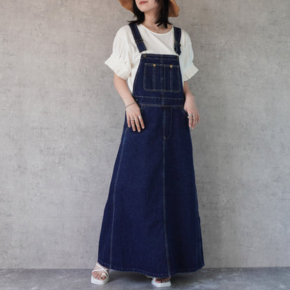 デニムサロペットスカート