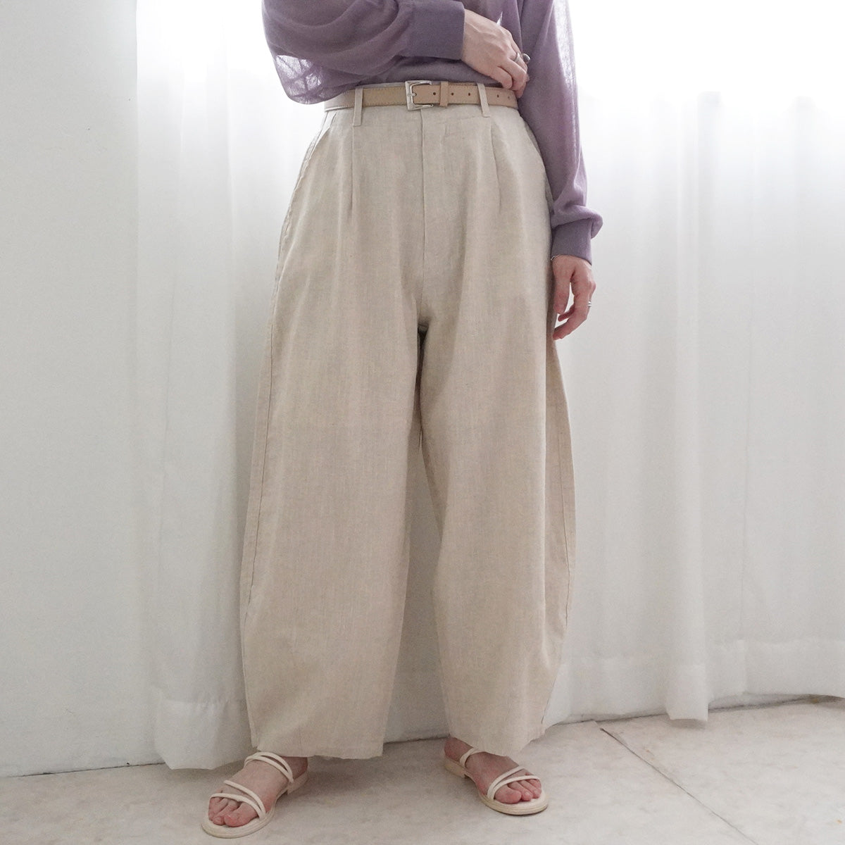 麻100%サーカスパンツ