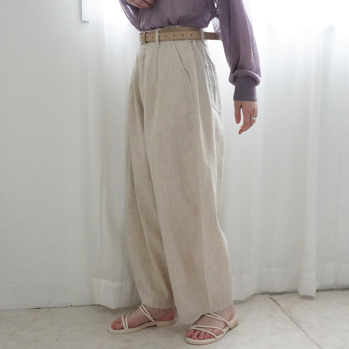 麻100%サーカスパンツ