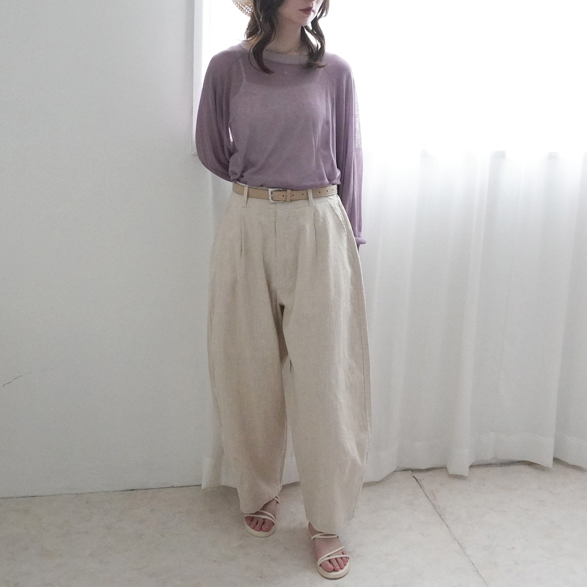 麻100%サーカスパンツ