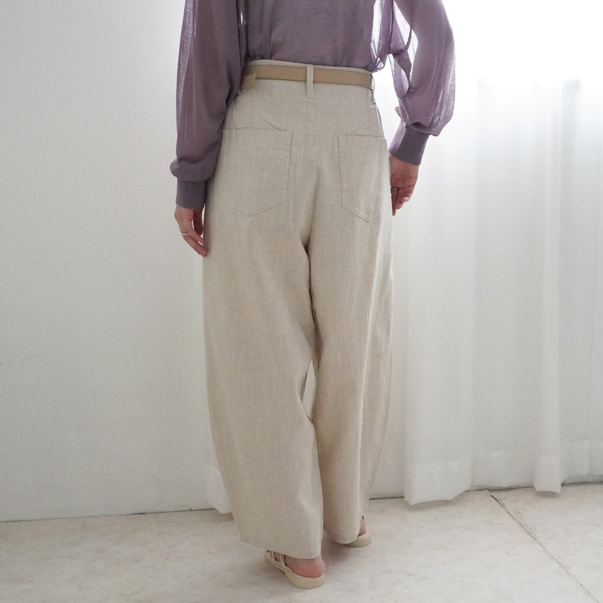 麻100%サーカスパンツ