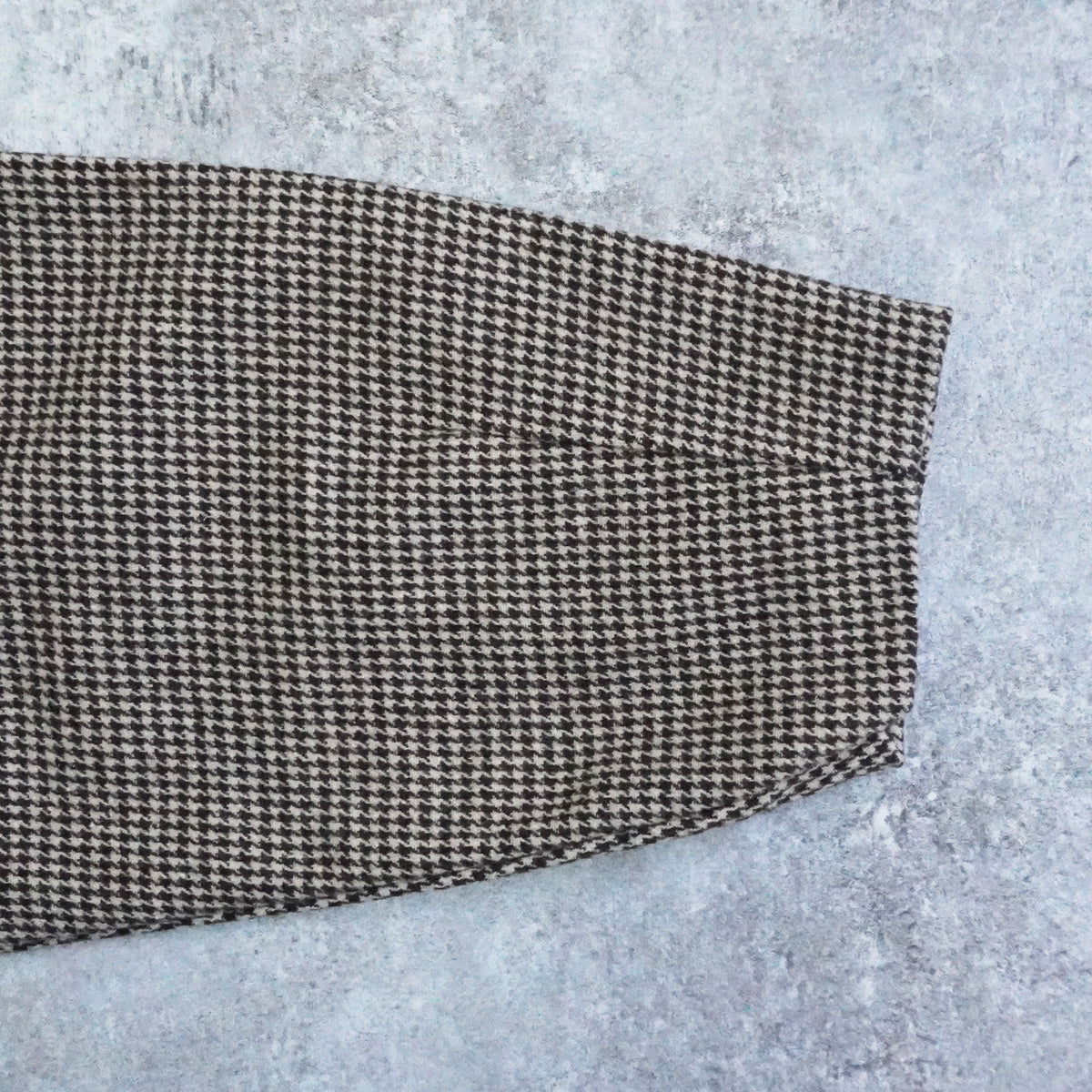 2wayカラーファー千鳥格子柄ジャケット