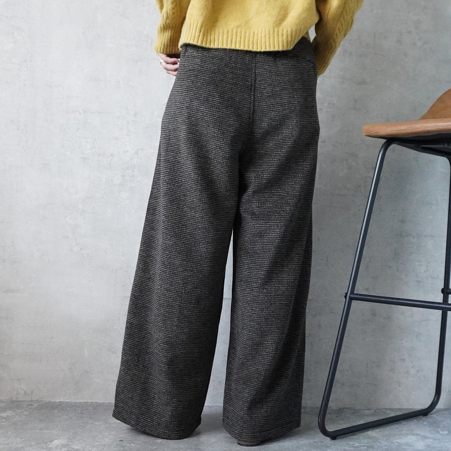 ツイードワイドパンツ