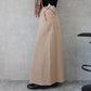 カラーセミフレアー超ロングスカート