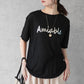 シアーロゴプリントTシャツ