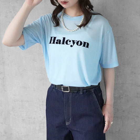シアーロゴプリントTシャツ