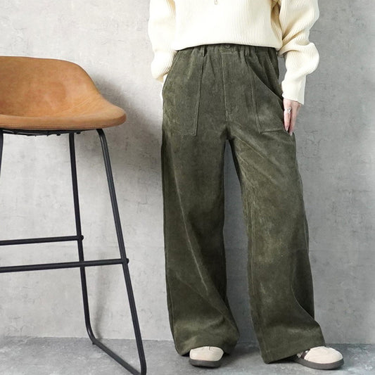 コーデュロイベイカーワイドパンツ