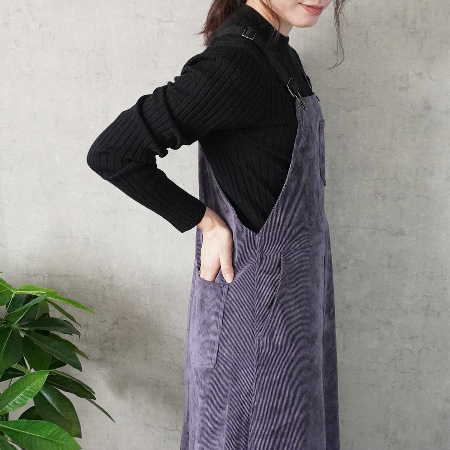 コーデュロイジャンパースカート