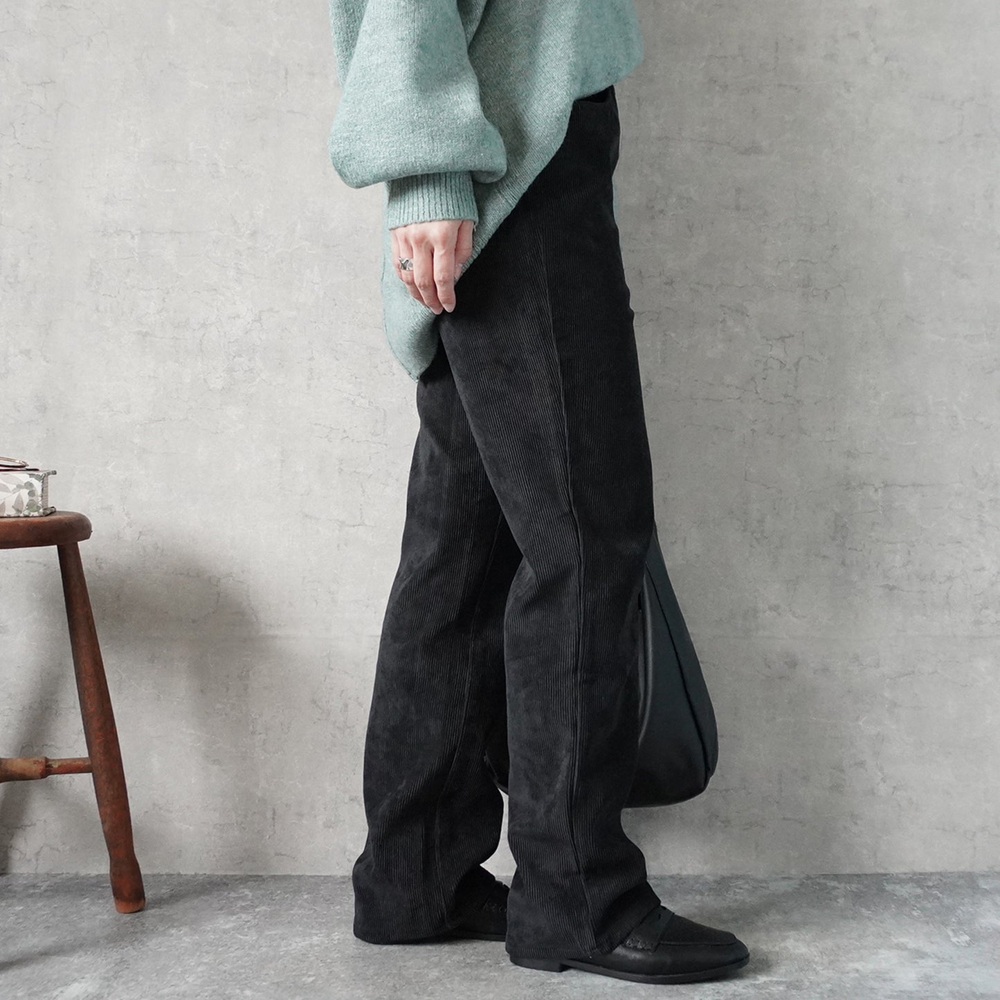 コーデュロイストレートパンツ