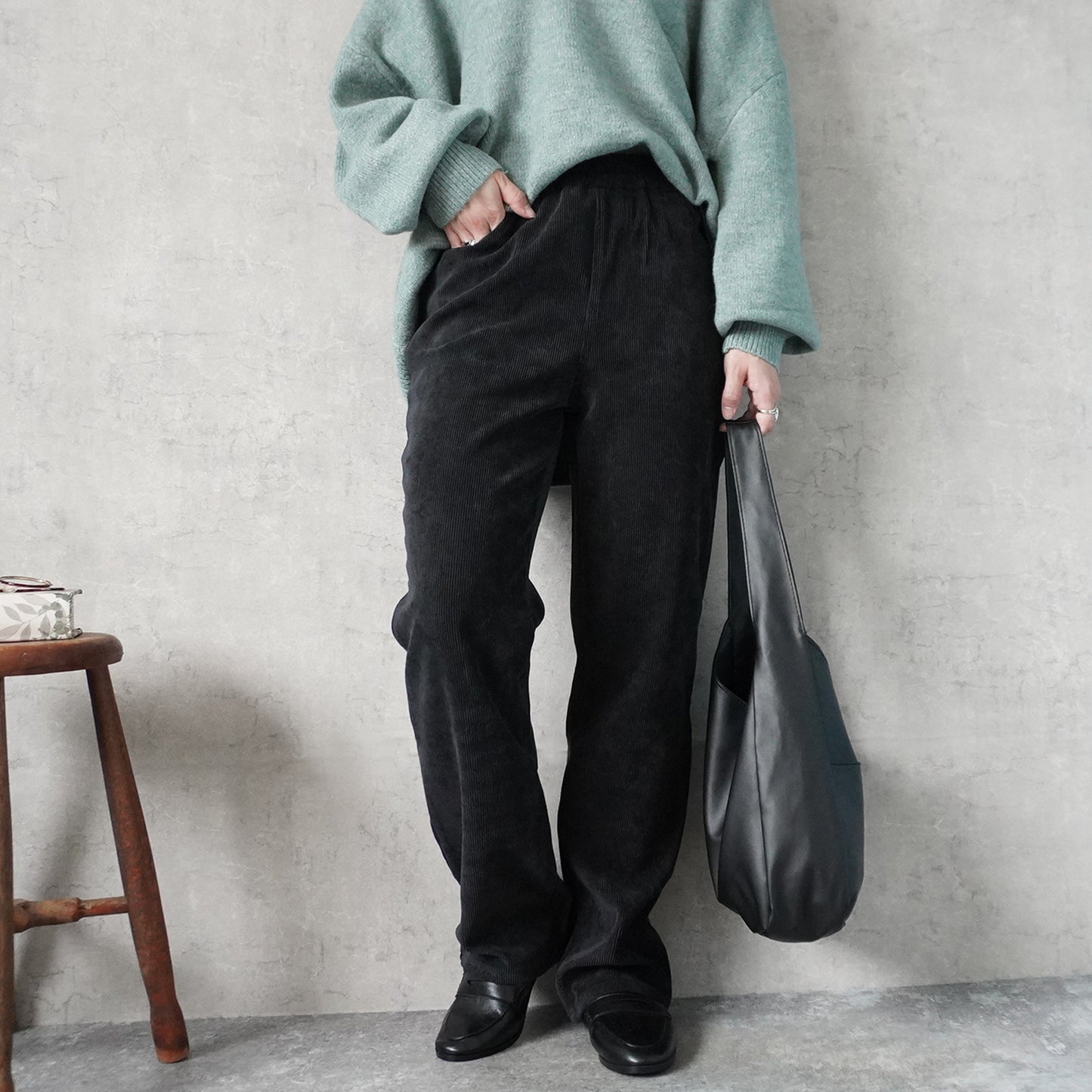 コーデュロイストレートパンツ